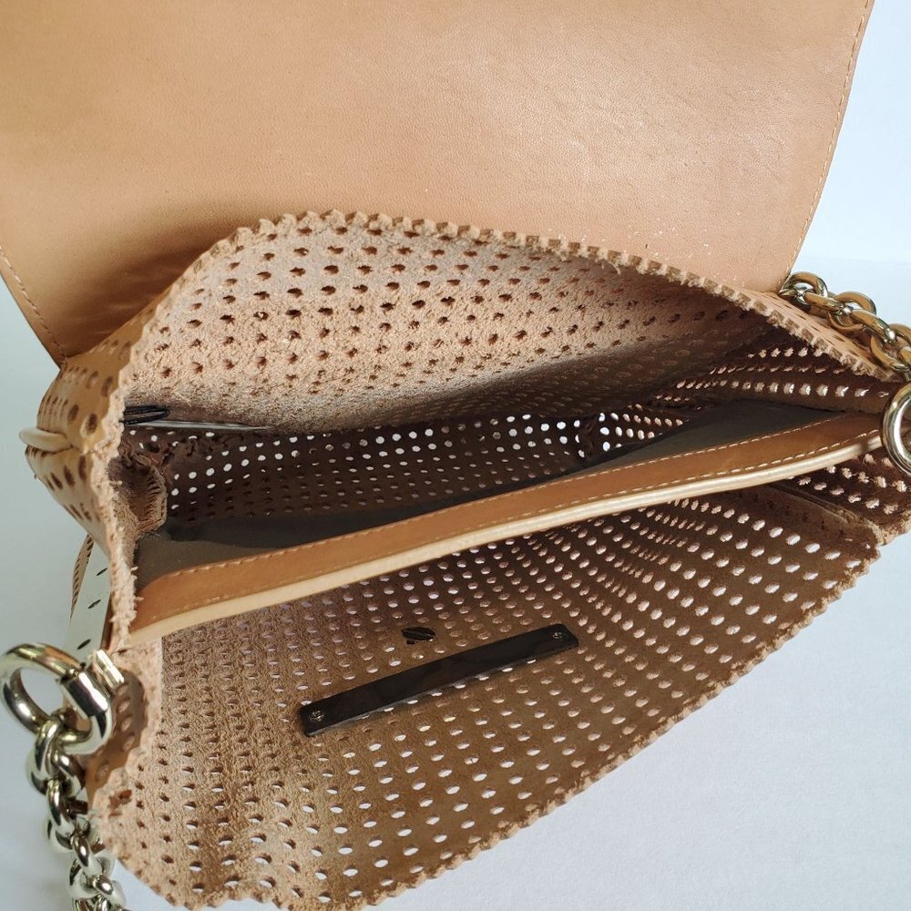 Ann Taylor Leather and Metal Cross Body Purse - Picture 6 of 10